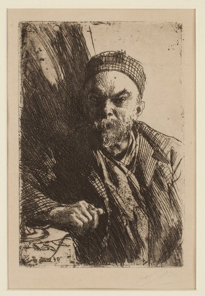 कवि पॉल वेरलाइन (1844-1896) का पोर्ट्रेट - ज़ोर्न, एंडर्स लियोनार्ड (1860-1920) - 1895 - नक़्क़ाशी - 23,7x16 - निजी संग्रह द्वारा अलग है लियोनार्ड ज़ोर्न