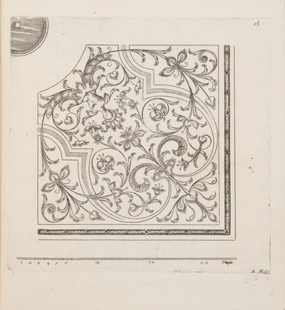 थिएटर डेस प्लान्स एट जार्डिनेज, पब 1652 (उत्कीर्णन) से पार्टेरे के लिए डिज़ाइन द्वारा आंद्रे मोलेट