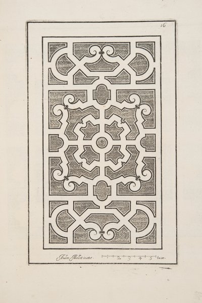 थिएटर डेस प्लान्स एट जार्डिनेज, पब 1652 (उत्कीर्णन) से पार्टेरे के लिए डिज़ाइन द्वारा आंद्रे मोलेट