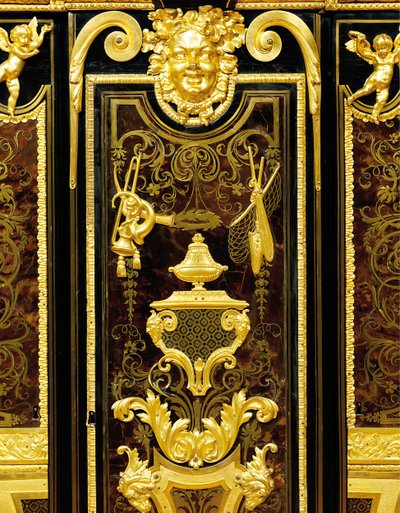 लुई XIV पेटिट armoise, c.1700-10 (ओरमोलु, पीतल, कछुआ, आबनूस और गुलदस्ता) द्वारा आंद्रे चार्ल्स (Attr। To) Boulle
