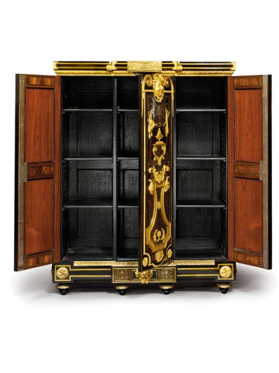 लुई XIV पेटिट armoise, c.1700-10 (ओरमोलु, पीतल, कछुआ, आबनूस और गुलदस्ता) द्वारा आंद्रे चार्ल्स (Attr। To) Boulle