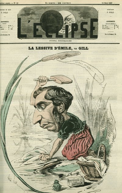 एमिल ओलिवियर (1825-1913), फ्रांसीसी राजनीतिज्ञ। गिल द्वारा "" L'Eclipse" में कवर, 14 मार्च द्वारा एंड्रयू गिल