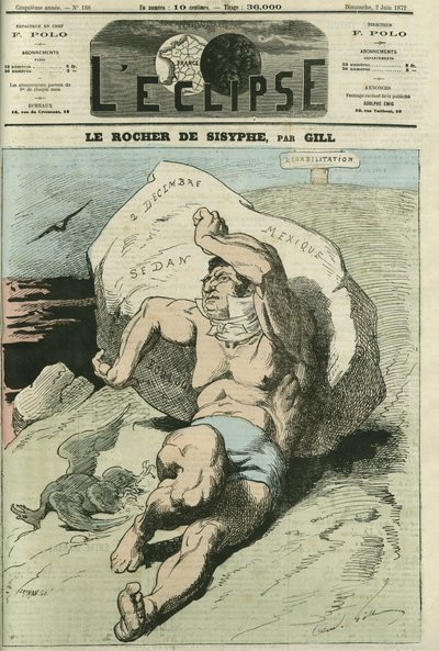 यूजीन रूहर (1814-1884), फ्रांसीसी राजनीतिज्ञ। गिल द्वारा "" L'Eclipse" में कवर, 2 जून द्वारा एंड्रयू गिल