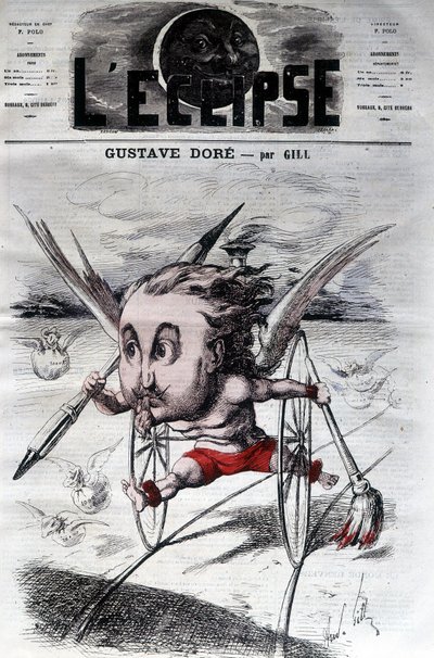 गुस्ताव डोरे। फ्रांसीसी ड्राफ्ट्समैन और चित्रकार (1832 से 1883)। कार्टून डीगिल। ग्रहण। द्वारा एंड्रयू गिल