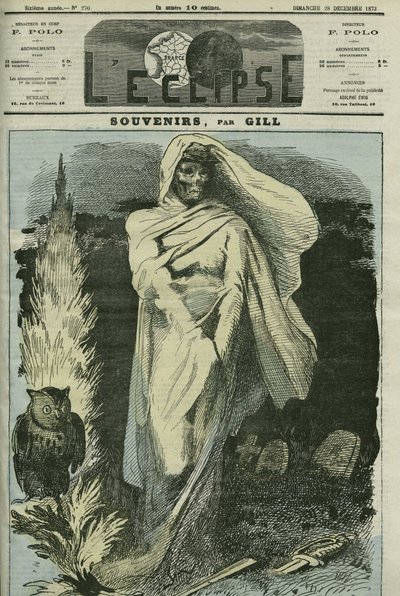 1870 के फ्रेंको-प्रुशियन युद्ध की यादें। गिल द्वारा "" L'Eclipse" में कवर, दिसंबर 28 द्वारा एंड्रयू गिल