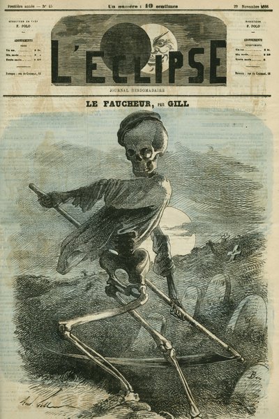 लावक, मौत का प्रतिनिधित्व। गिल द्वारा "" L'Eclipse" में कवर, 29 नवंबर द्वारा एंड्रयू गिल