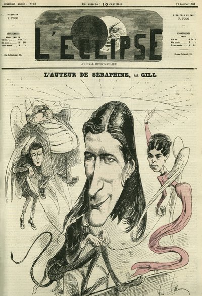 विक्टोरियन सरदौ (1831-1908), फ्रांसीसी नाटककार। गिल द्वारा "" L'Eclipse" में कवर, जनवरी १७ द्वारा एंड्रयू गिल
