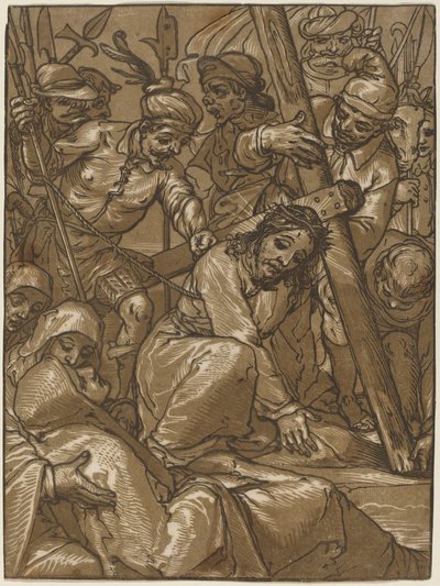 द बियरिंग ऑफ़ द क्रॉस, 1580s। द्वारा एंड्रिया एंड्रीनी