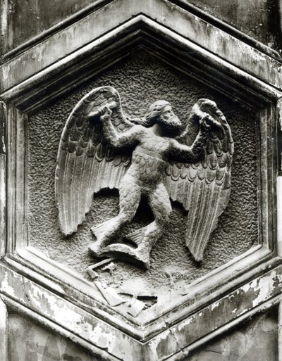 डेडलस, कैम्पैनाइल, फ्लोरेंस से सजावटी राहत, c.1348-50 (संगमरमर) (b/w फोटो) (यह भी देखें 103681) द्वारा एंड्रिया पिसानो