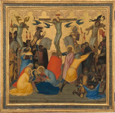 क्राइस्ट के जुनून से दृश्य: क्रूसीफिकेशन [मध्य पैनल], 1380। द्वारा एंड्रिया वन्नी