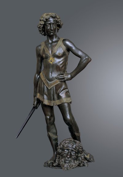 गोलियथ, 1470 को डेविड विक्टरियस। द्वारा एंड्रिया डेल वेरोकियो