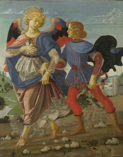 टोबियास एंड एंजल, सीए 1470-1475। द्वारा Andrea del Verrocchio