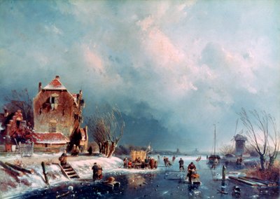 फ्रोज़न नदी, 1787-1870 द्वारा एंड्रियास स्केलफहोउट