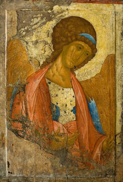 महादूत माइकल। डेइसस चिन (रो) (ज़ेवेनगोरोड्स्की) से द्वारा Andrei Rublev