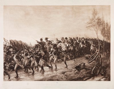 वाटरलू के बाद: हर आदमी खुद के लिए, 1890 (सीपिया फोटोग्राव्योर) द्वारा एंड्रयू कैरिक गौ