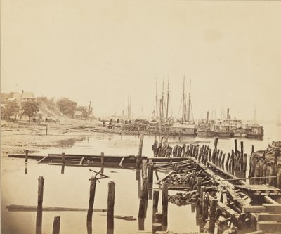 सिटी पॉइंट, वर्जीनिया, c.1861-1865 (एल्बम प्रिंट) द्वारा एंड्रयू जोसेफ रसेल