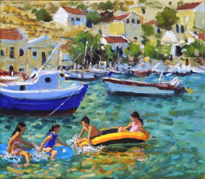 dinghies, सिमी, ग्रीस में मज़ा द्वारा एंड्रयू मकारा