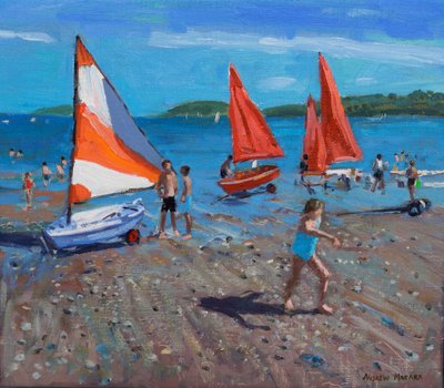 लाल और सफेद पाल, Abersoch द्वारा एंड्रयू मकारा