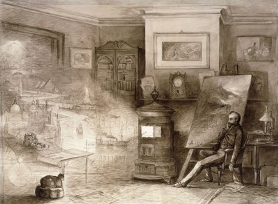 ईवनिंग म्युसिंग, द टाइड ऑफ टाइम, 1876 द्वारा एंड्रयू मेलरोस