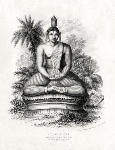 Cotoma Budha, 19 वीं शताब्दी में सीलोन, सियाम, चीन में पूजा की जाती है द्वारा एंड्रयू थॉम