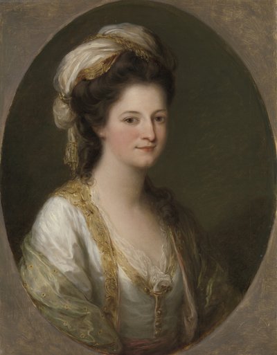 एक महिला का चित्र, c.1770 (कैनवास पर तेल) द्वारा एंजेलिका कॉफ़मैन