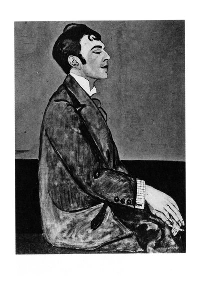 कवि का चित्रांकन ओसिप मंडेलस्टम 1891-1938 द्वारा अन्ना मिखायलोवना ज़ेलमानोवा त्चुडोवस्काया