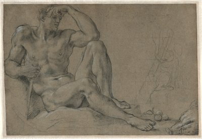 हरक्यूलिस रेस्टिंग रेक्टो, 1595-1597। द्वारा एनीबेल कार्रेसी