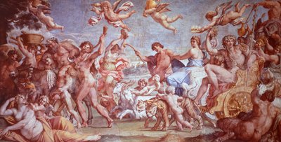 Bacchus और Ariadne . की विजय द्वारा Annibale Carracci