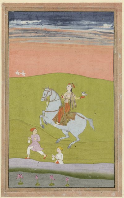 घोड़े पर सवार रानी चांद बीबी द्वारा गुमनाम