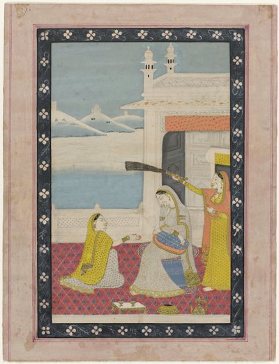 छत पर बैठी महिला द्वारा गुमनाम