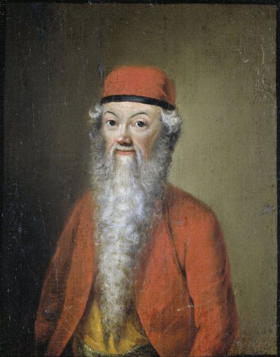 जीन-इटियेन लियोटार्ड का कैरिकेचर, c.1752-1800 (पैनल पर तेल) द्वारा अनाम अनाम