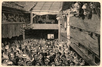 एक तस्वीर के बाद, 1874 में पोरेंट्रु, स्विट्जरलैंड में कैथोलिक पूजा का उत्सव। लुई-यूजीन (लुई यूजीन) लौवेट द्वारा "द कैथोलिक मिशन्स इन द XIXth सेंचुरी" में उत्कीर्णन। निजि संग्रह। द्वारा अनाम अनाम