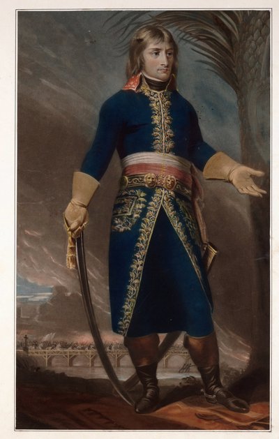 जनरल नेपोलियन बोनापार्ट - बेनामी - 1796 - मेज़ोटिंट - 57,5x40,3 - निजी संग्रह द्वारा अनाम अनाम