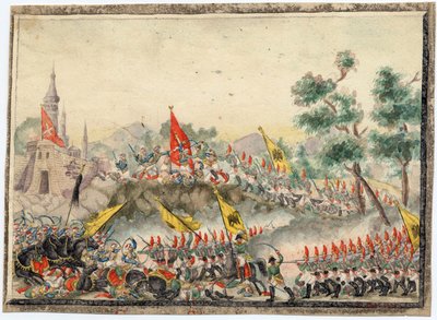 ग्युरे रूसो-तुर्क डे 1828-1829 - रूसी सेना ने 1790 में इस्माइल (इस्माइल) किले पर कब्जा कर लिया - अनाम - 1829 - कागज पर जल रंग - 19x26 - निजी संग्रह द्वारा अनाम अनाम