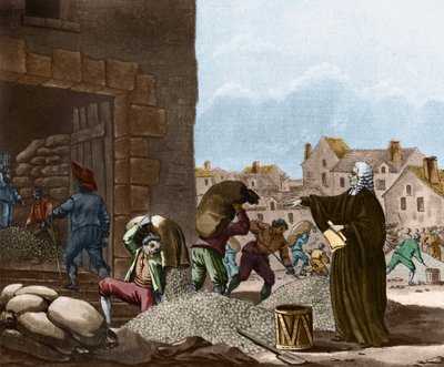 हेनरी फ्रांकोइस डी'एग्यूसेउ (1668-1751) ने 1709 के अकाल के दौरान फ्रांस को बचाया। 1792 की नक्काशी। निजी संग्रह। द्वारा अनाम अनाम