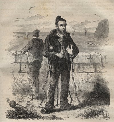 सेना ने १९वीं शताब्दी में टौलॉन के बैगन की निंदा की। पियरे ज़ैकोन (1817-1895) (कोलोनिया पेनेल - दंड कॉलोनी) द्वारा "उनके निर्माण से लेकर आज तक दोषियों का इतिहास" (1877) में उत्कीर्णन। निजि संग्रह। द्वारा अनाम अनाम