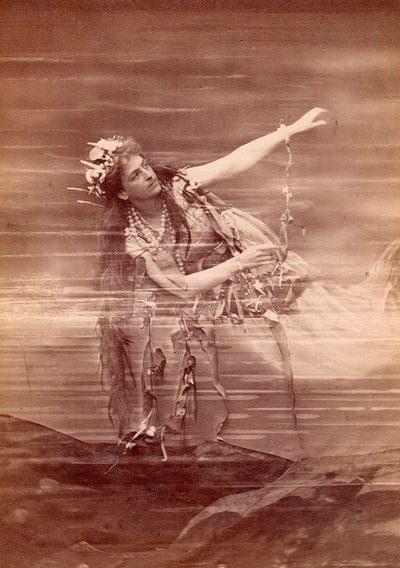 ओपेरा गायक लिली लेहमैन (1848-1929) रिचर्ड वैगनर द्वारा ओपेरा दास रिंगोल्ड में वोगलिंडे के रूप में। बेयरुथ द्वारा अनाम अनाम