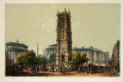 पेरिस 1874: सेंट जैक्स टॉवर, निजी संग्रह द्वारा अनाम अनाम
