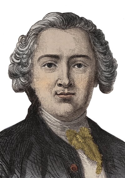 क्लाउड एड्रियन (क्लॉस- एड्रियन) हेल्वेटियस (1715-1771) का पोर्ट्रेट उत्कीर्णन द्वारा अनाम अनाम