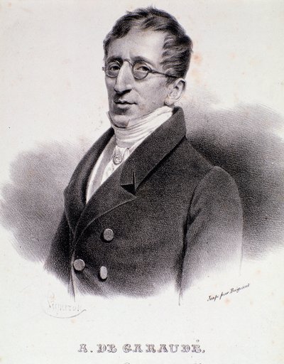 एलेक्सिस डी गाराउड (1779-1852) के फ्रांसीसी संगीतकार का पोर्ट्रेट। 19 वीं सदी। द्वारा अनाम अनाम