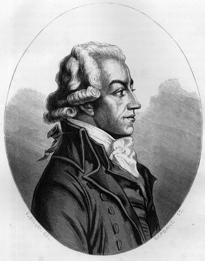 एंटोनी पियरे जोसेफ मैरी बार्नवे (1761-1793) का पोर्ट्रेट फ्रांसीसी राजनेता - 1863 से "द रेड बुक - हिस्टोइरे डी ल'चफौद एन फ्रांस" में ड्यूप्रे डे ला माहेरी द्वारा उत्कीर्ण - निजी संग्रह द्वारा अनाम अनाम