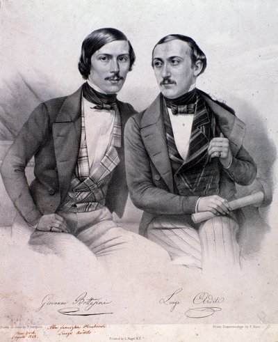 जियोवानी बोत्तेसिनी (बाईं ओर) और लुइगी अर्दिति (उत्कीर्णन) का पोर्ट्रेट द्वारा अनाम अनाम