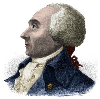 जैक्स रेने हेबर्ट (1757-1794) का पोर्ट्रेट फ्रांसीसी पत्रकार और राजनीतिज्ञ - अल्फोंस डी लैमार्टाइन (1790-1869) 1865-1866 द्वारा "हिस्टोइरे डेस गिरोंडिन्स" में उत्कीर्णन - निजी संग्रह द्वारा अनाम अनाम