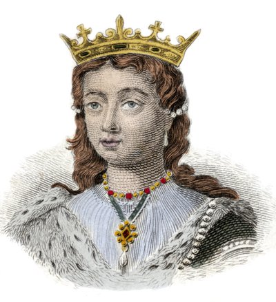 अंजु की मार्गरीटा का पोर्ट्रेट, इंग्लैंड की रानी (1429-1482) 19वीं सदी की नक्काशी। मिलानी द्वारा अनाम अनाम