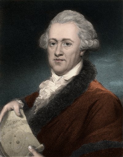 सर फ्रेडरिक विल्हेम हर्शल (1738-1822), ब्रिटिश जर्मन खगोलशास्त्री और भौतिक विज्ञानी का पोर्ट्रेट - विलियम हर्शेल का पोर्ट्रेट जर्मन में जन्मे ब्रिटिश खगोलशास्त्री द्वारा अनाम अनाम