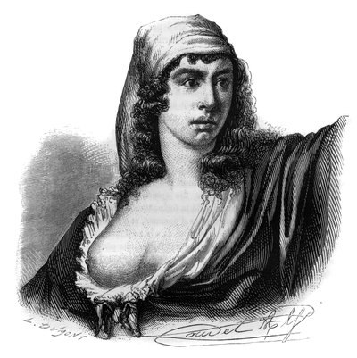 थेरोइग्ने डी मेरिकोर्ट (1762-1817) का पोर्ट्रेट, फ्रांसीसी क्रांतिकारी - अल्फोंस डी लैमार्टाइन (1790-1869) 1865-1866 द्वारा "हिस्टोइरे डेस गिरोंडिन्स" में उत्कीर्णन - निजी संग्रह द्वारा अनाम अनाम