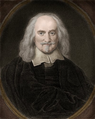 थॉमस हॉब्स का पोर्ट्रेट (1588-1679) अंग्रेजी दार्शनिक - थॉमस हॉब्स 1588-1679 अंग्रेजी दार्शनिक और राजनीतिक सिद्धांतकार द्वारा अनाम अनाम
