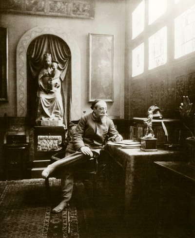 उनके कार्यालय में 1904 में फ्रांसीसी लेखक अनातोले फ्रांस (1844-1924) का पोर्ट्रेट। निजि संग्रह द्वारा अनाम अनाम