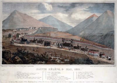 सेंट हेलेना, 9 मई 1821 - बेनामी - 1839 - रंग लिथोग्राफ - 59,9x84 - निजी संग्रह द्वारा अनाम अनाम