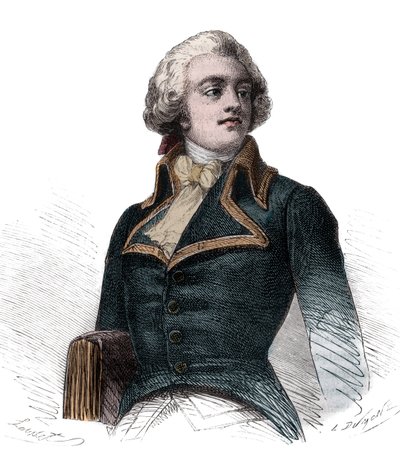 द काउंट लुइस मैरी डे नारबोन-लारा (नारबोन लारा) (1755-1813) फ्रेंच काउंट एंड जनरल - अल्फोंस डी लैमार्टाइन (1790-1869) 1865-1866 द्वारा "हिस्टोइरे डेस गिरोंडिन्स" में उत्कीर्णन - निजी संग्रह द्वारा अनाम अनाम